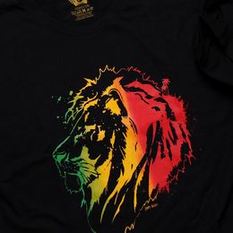 Tričko Rasta Jah Lion | čierne