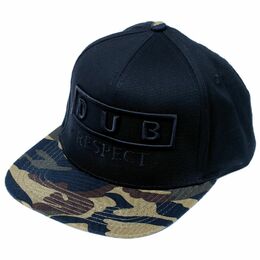 Snapback Dub Respect, čierna/woodland