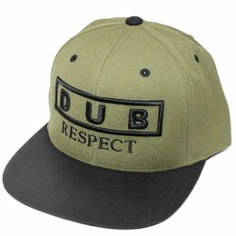 Klasyczna czapka Snapback - DUB Respect - oliwkowy i czarny